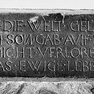 Stadtgottesacker, Grablege des Peter Weißker, Details der Inschriften (1559)