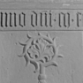 Grabplatte Abt Johannes II. Hübner, Detail