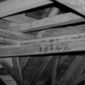 Handwerkerinschriften im Dachstuhl der Bergkirche (A, B)