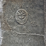 Grabplatte für Albert Kindermann, Marten und Katharina N. N., Ertmann Kasten und Johann Pepelow