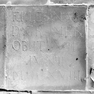 Sterbeinschrift für Pater Leonhard Gromer auf einem Bodenplättchen