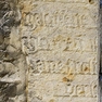 Fragmente des für die Witwe des Pastors Konrad Weissekopf (Wittkop) oder beide Eheleute gesetzten Grabdenkmals