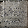 Grabplatte (Fragment) für Joachim Maas
