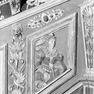 Dom, Langhaus, Kanzel, Kanzelaufgang, Detail: Fides (1592)