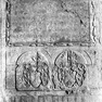 Grabinschrift auf der Wappentafel für Maria Martha Clanner, geb. Bittlmayer