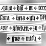 Meister- und Namensinschrift des Peter zur Glocken 