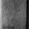 Wappengrabplatte für Ulrich Hueber und wohl seine Ehefrau Anna