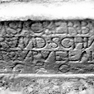 Grabstein (?) Hans Acker, Detail mit Inschrift