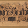 Fragmente aufgemalter Inschriften im Sitzungssaal des Rathauses [5/10]