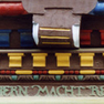 Sturzbalken des Hauses in der Scharrenstr. 12 in Duderstadt, Inschrift Grün auf Braun